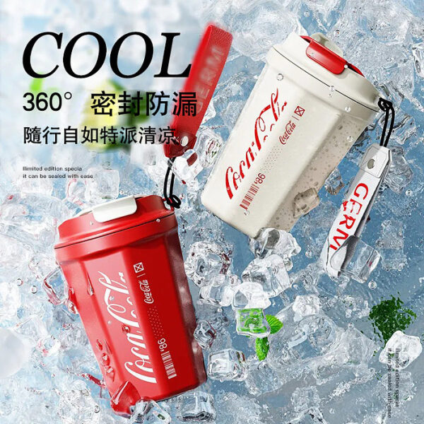 【可口可樂聯名】美國Coca Cola咖啡杯便攜式旅行杯 冰可樂，冰咖啡，一杯專享清涼 【可口可樂聯名】美國Coca-Cola咖啡杯便攜式旅行杯,冰可樂，冰咖啡，一杯專享清涼