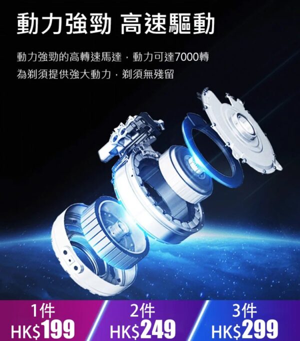 BRLUN肌能感应迷你电动剃须刀 - Image 4